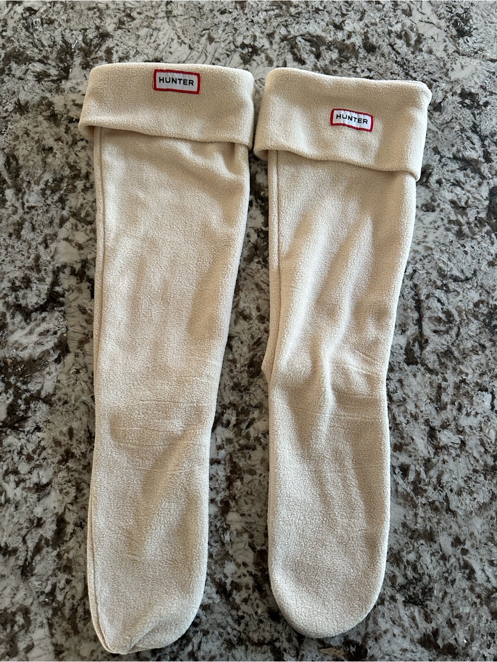 Hunter Cream Fleece Boot Liners - Pair